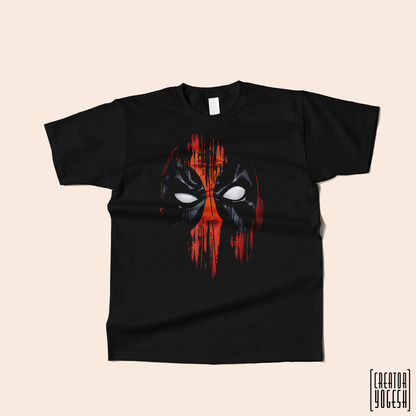 Deadpool Face unisex Regular Fit Short Sleeve T Shirt