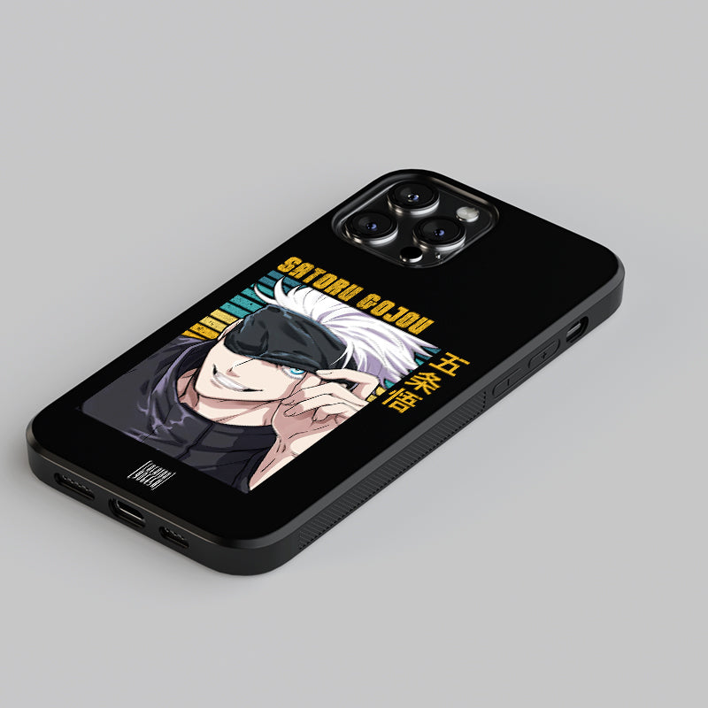 Satoru Gojo with domain eye- Jujutsu Kaisen Phone Glass Case