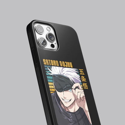 Satoru Gojo with domain eye- Jujutsu Kaisen Phone Glass Case