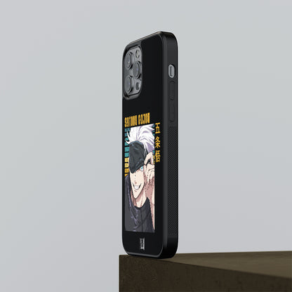 Satoru Gojo with domain eye- Jujutsu Kaisen Phone Glass Case