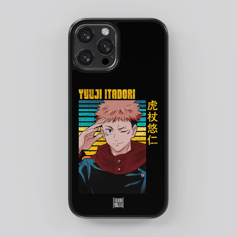 Happy Yuuji Itadori - Jujutsu Kaisen Phone Glass Case