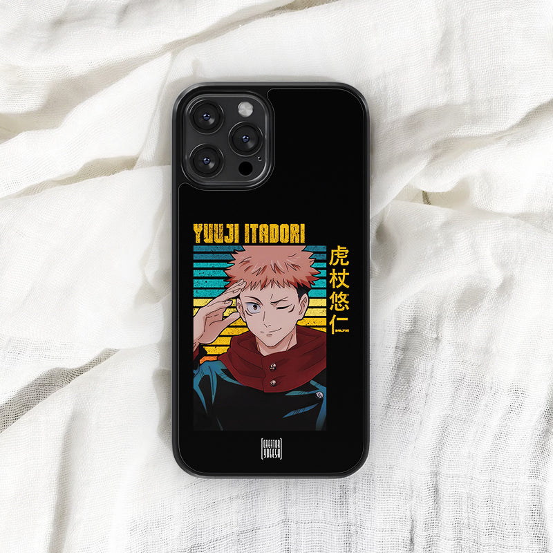 Happy Yuuji Itadori - Jujutsu Kaisen Phone Glass Case