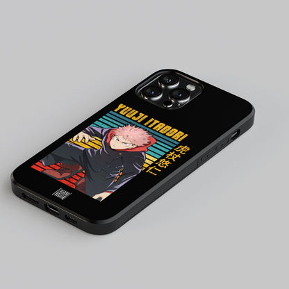 Yuuji Itadori in Action - Jujutsu Kaisen Phone Glass Case