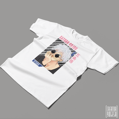 Satoru Gojou with sunglass unisex Regular Fit Short Sleeve T Shirt