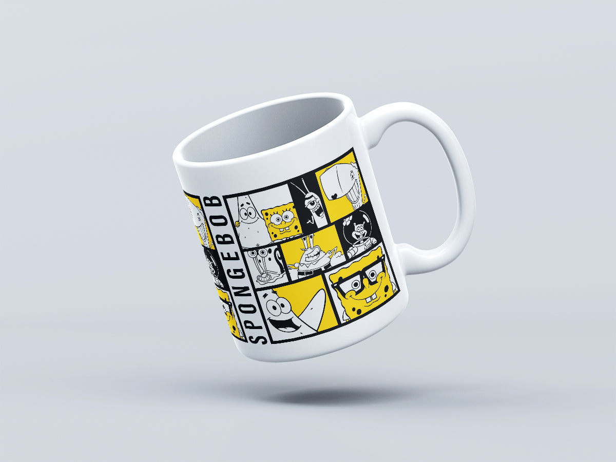 SpongeBob White Ceramic Coffee Mug