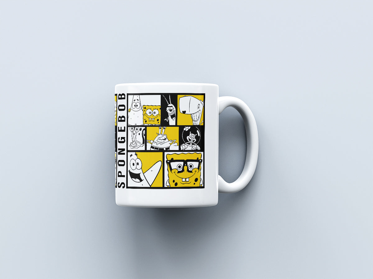 SpongeBob White Ceramic Coffee Mug