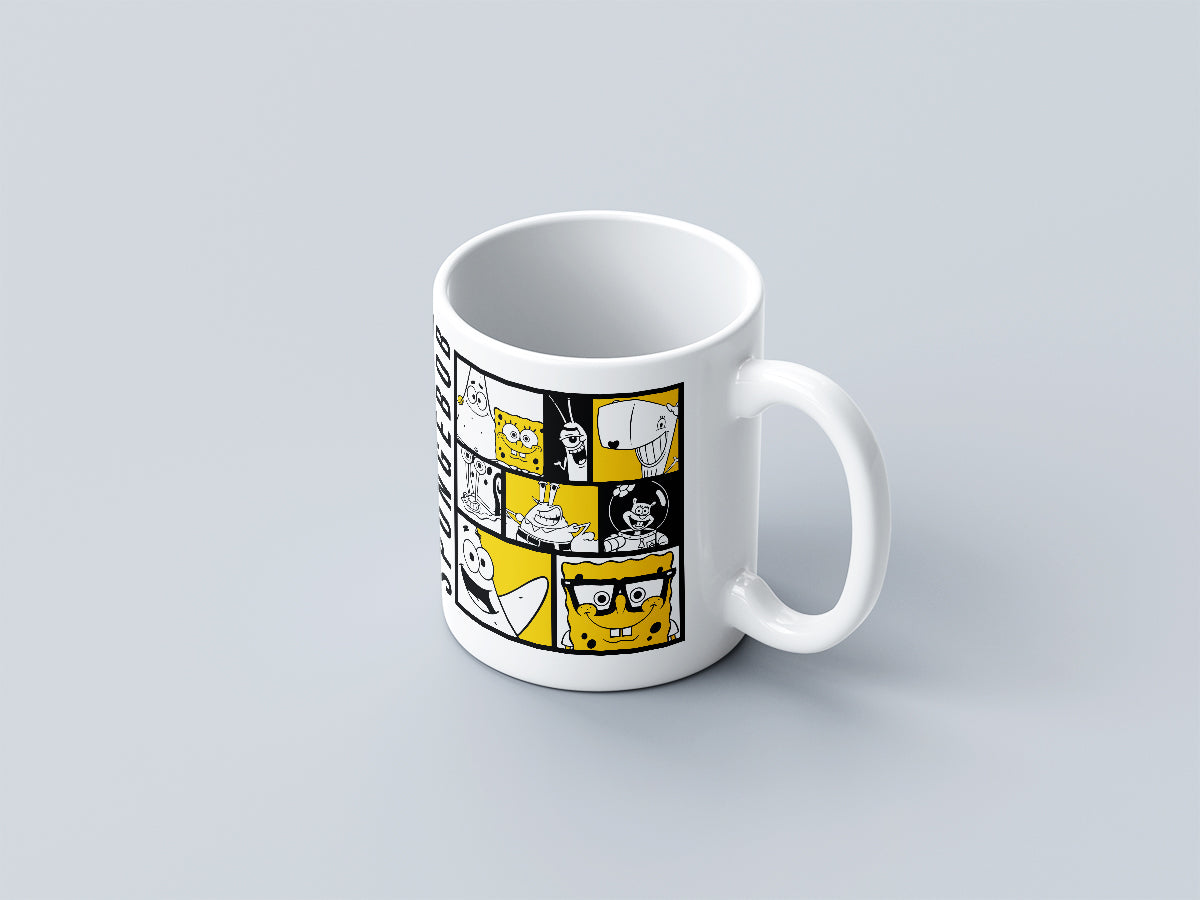 SpongeBob White Ceramic Coffee Mug