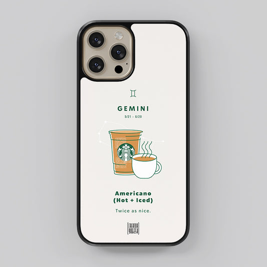 Gemini Zodiac sign Starbucks - Designer Phone Glass Case