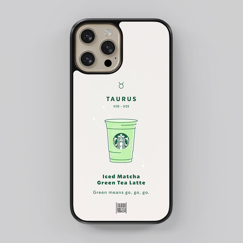 Taurus Zodiac sign Starbucks - Designer Phone Glass Case