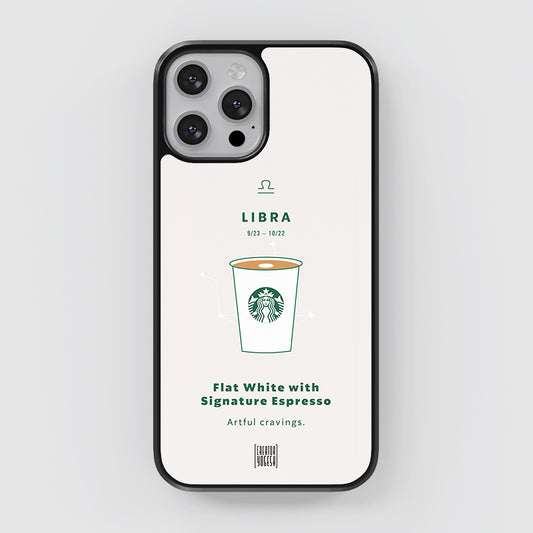 Libra Zodiac sign Starbucks - Designer Phone Glass Case