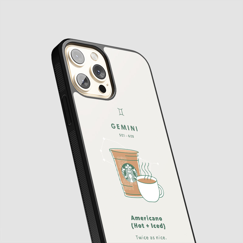 Gemini Zodiac sign Starbucks - Designer Phone Glass Case