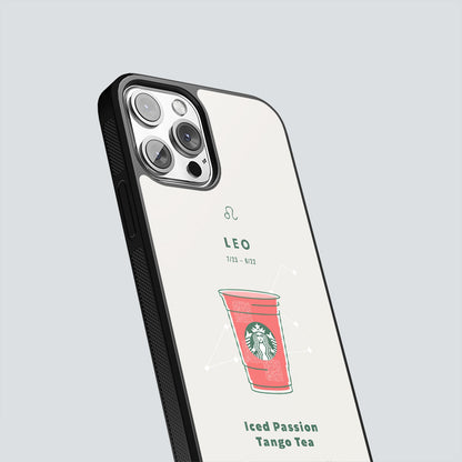 Leo Zodiac sign Starbucks - Designer Phone Glass Case