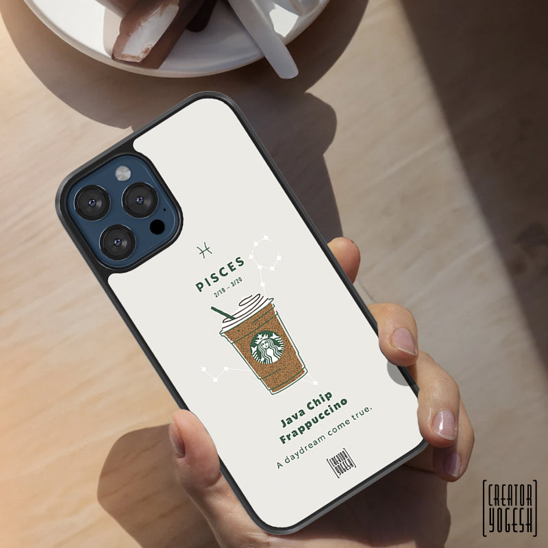 Pisces Zodiac sign Starbucks - Designer Phone Glass Case