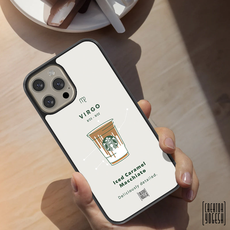 Virgo Zodiac sign Starbucks - Designer Phone Glass Case