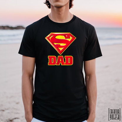 Super Dad unisex Regular Fit Short Sleeve T Shirt