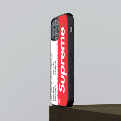 Superme NY Metro Pass Style - Designer Phone Glass Case