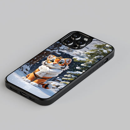 AI Generated Tiger - Designer Phone Glass Case