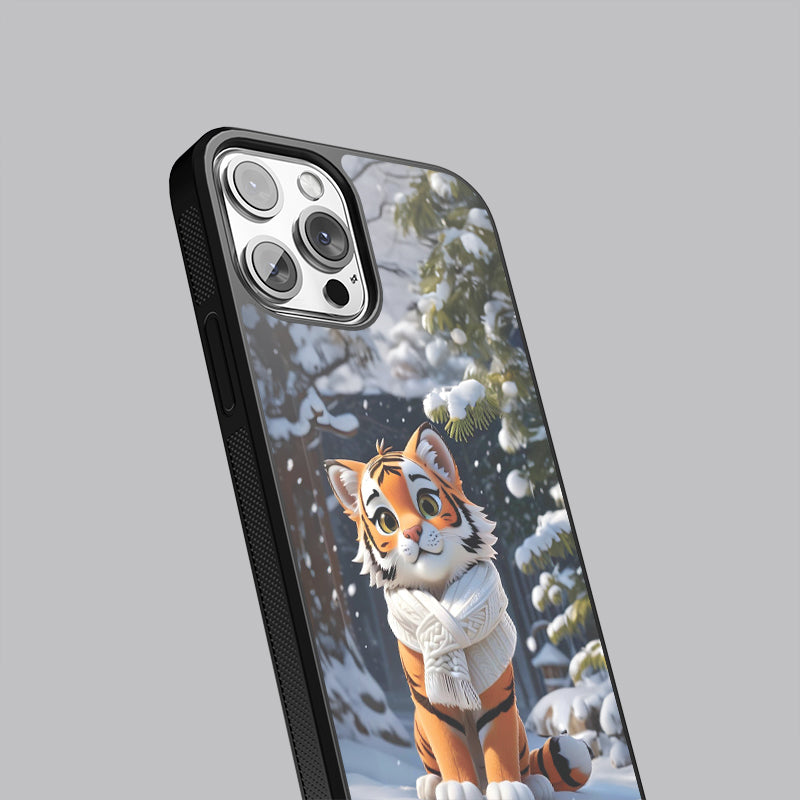 AI Generated Tiger - Designer Phone Glass Case