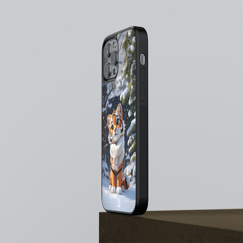 AI Generated Tiger - Designer Phone Glass Case