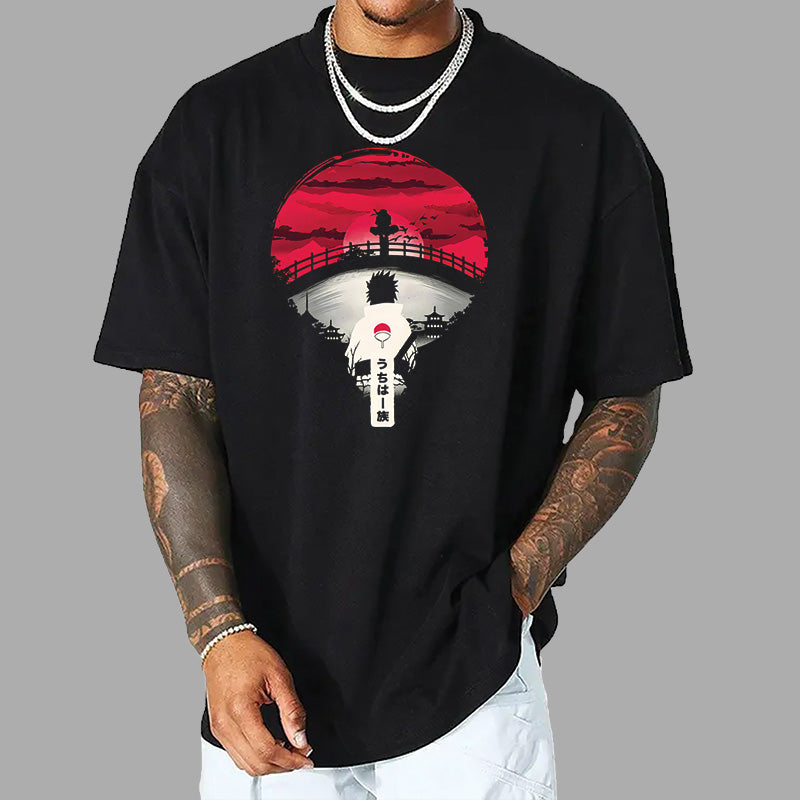 Itachi Uchiha with sasuke unisex Regular Fit Short Sleeve T Shirt